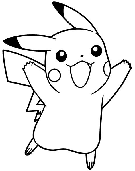 pikachu para colorir|67+ Desenhos do Pikachu para Imprimir e Colorir/Pintar